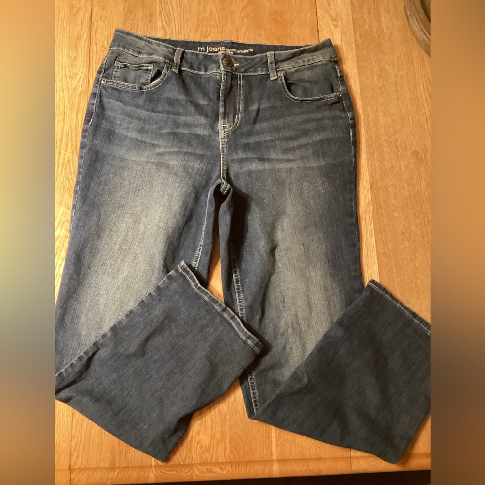 Women’s plus Maurice’s Mid-Rise Jeans 16 Short 34x29.5 Stretch    05